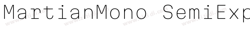 MartianMono SemiExpa字体转换